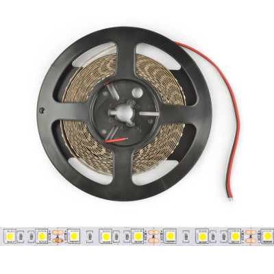 Светодиодная лента  ULS-M25-5050-60LED/m-10mm-IP20-DC12V-14,4W/m-5M-RGB PROFI катушка в герметичной упаковке